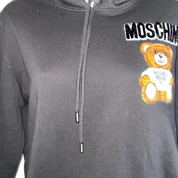 Moschino Black Pullover Hoodie